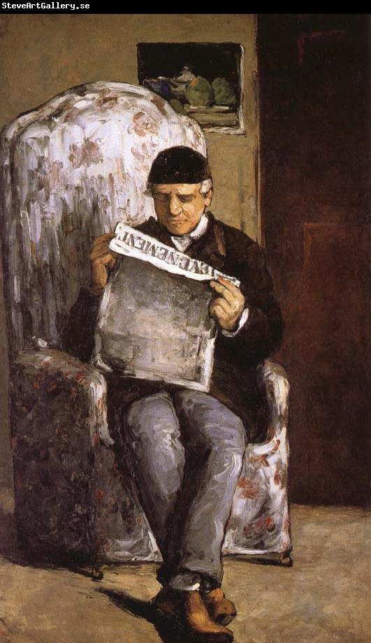Paul Cezanne in reading the artist's father